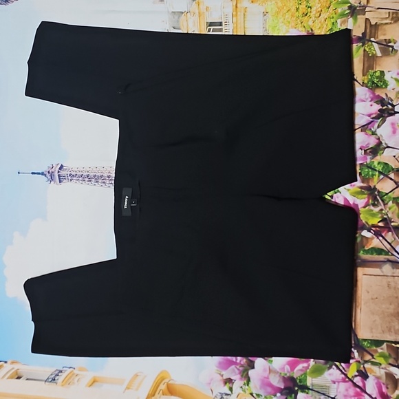Theory Skinny Elegant Black Dress Pants Trousers Size 4 - Picture 2 of 7